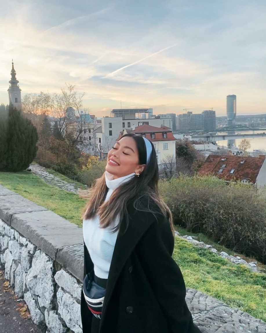 Jhayde at Kalemegdan fortress in Belgrade at sunset